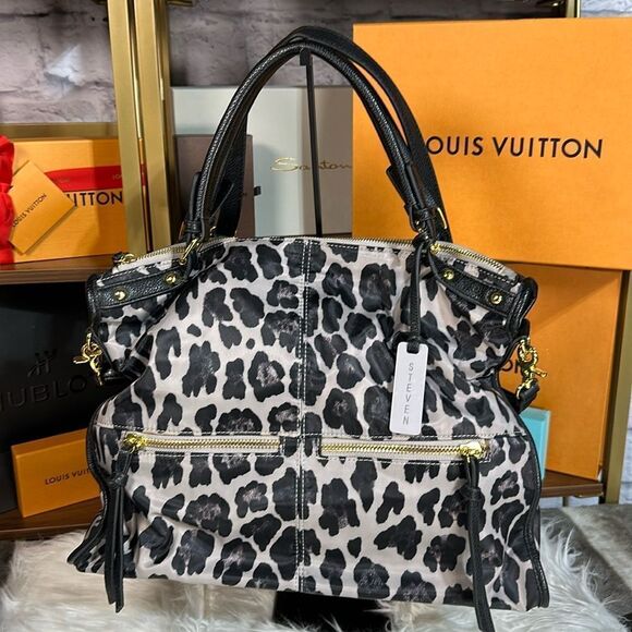 Great Condition Leopard Print Bag by Steven - Picture 1 of 7